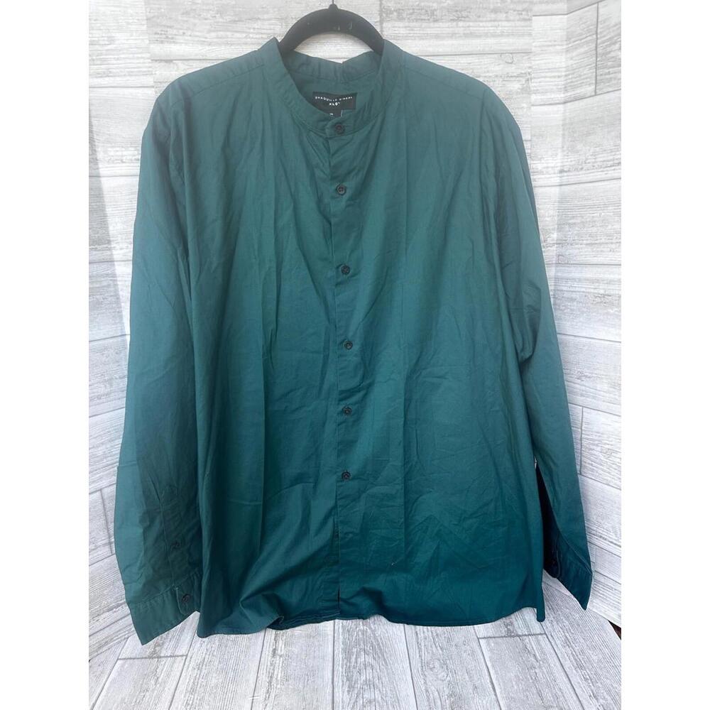 Shaquille O'Neal XLG Button Down Mandarin Collar Dress Shirt Size 2XL